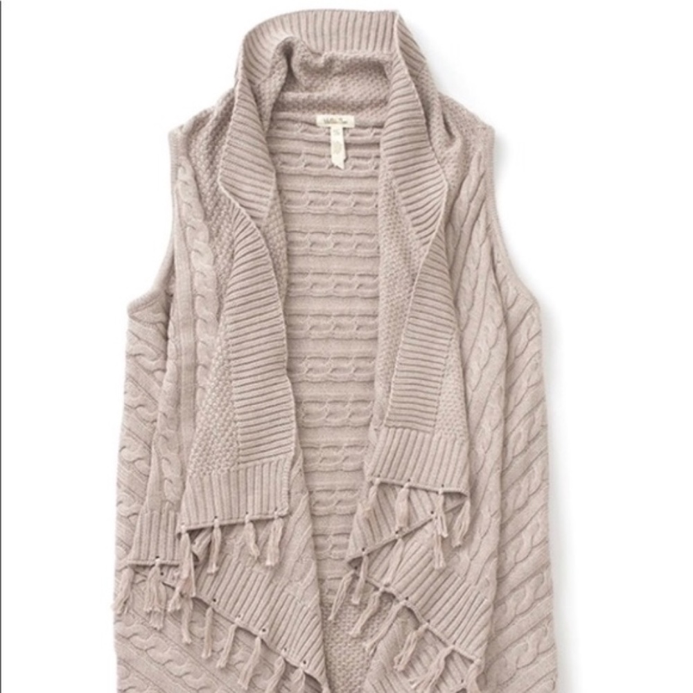 Matilda Jane, Minds Eye Cable Knit Tassel Vest NWT